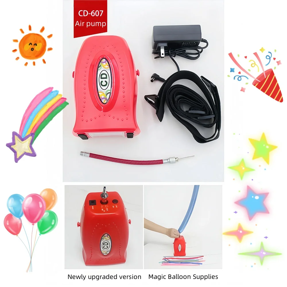 Balloon Air Pump Electric Balloon Inflator Professional Balloon Pump Machine Rechargeable Wedding Valentine