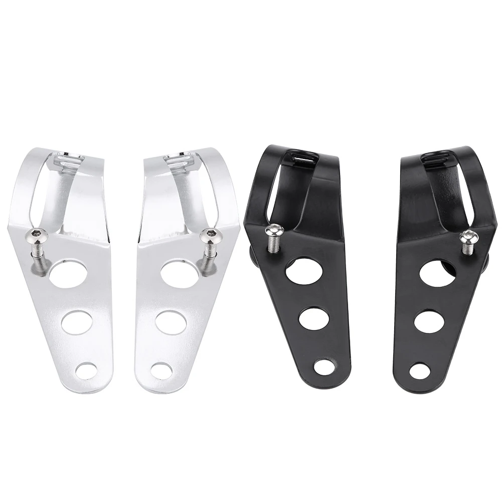 Fork Mount Headlight Clamp 35-43mm Motorcycle Headlight Mount Bracket Fork Tube Clamp Kit for Chopper Cafe Racer