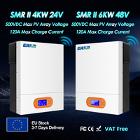 Easun Power Hybrid Solar Inverter Off grid 24V MPPT 100A Grid Tie Inverter 230V Pure Sine Wave Max Pv Power 5000W 500VDC