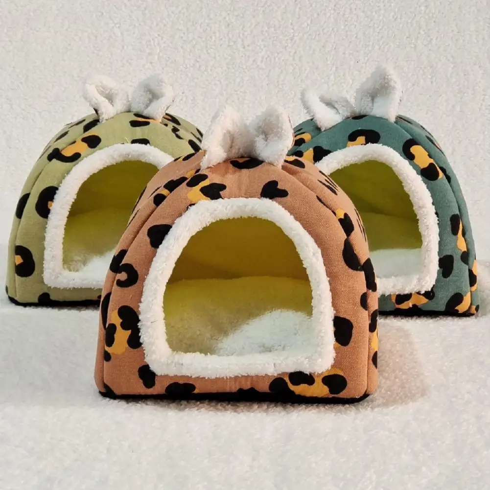 Hamster Nest Bed Cozy Washable Guinea Pig Bed for Small Hideout House for Rabbits Rats Hedgehogs Soft Cave Bed for Squirrels