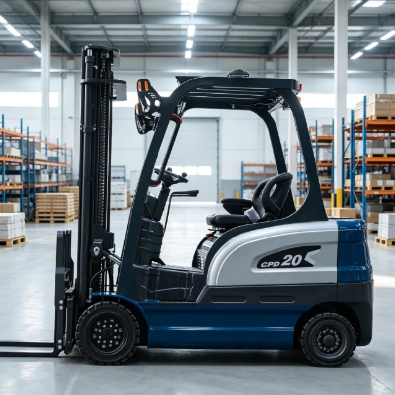 Lightweight Durable Frame 1/2 Ton Lithium Full Electric Forklift Easy Maneuver Small Warehouse Equipment