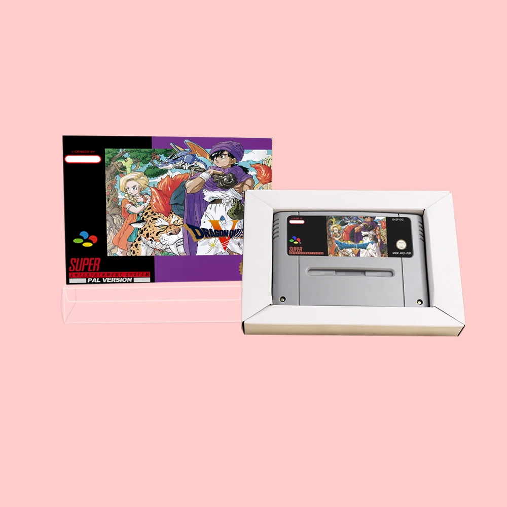 Dragon Quest V 5 RPG Game Cartridge with Retial Box For SNES 16bit NTSC PAL Video Game Consoles