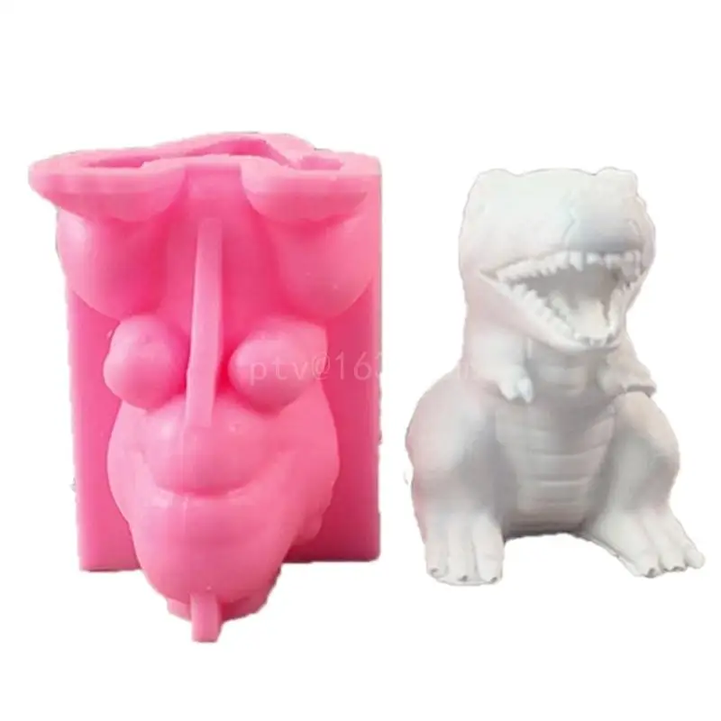 Dinosaur Candle Silicones Molds, Animal Candle Molds for Making Candle Soap Gypsum Decorations Holiday Present