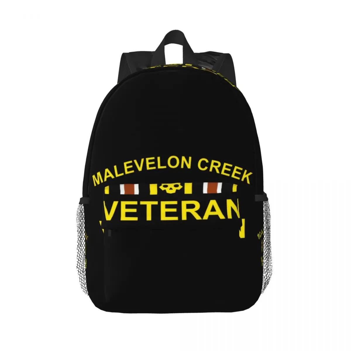 

Malevelon Creek Veteran Helldivers 2 Backpack Middle High College School Student Bookbag