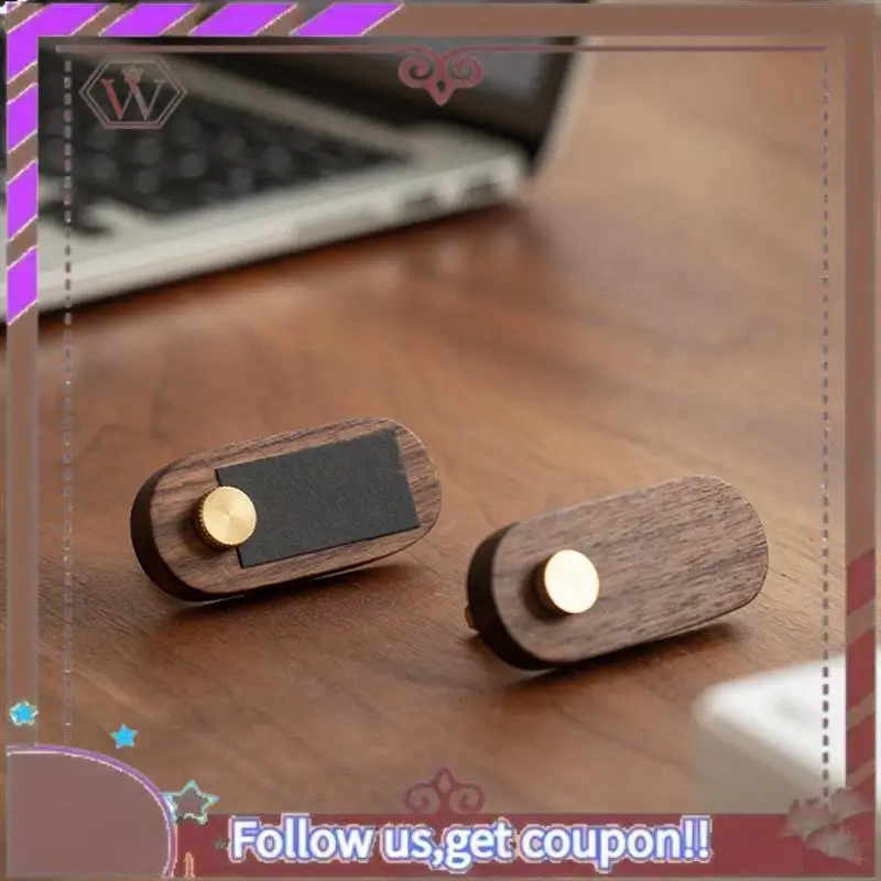 ABBG-1PCS Solid Wood Small Price Display Card Cake Product Tag Simple Handwritten Label Durable Easy Install