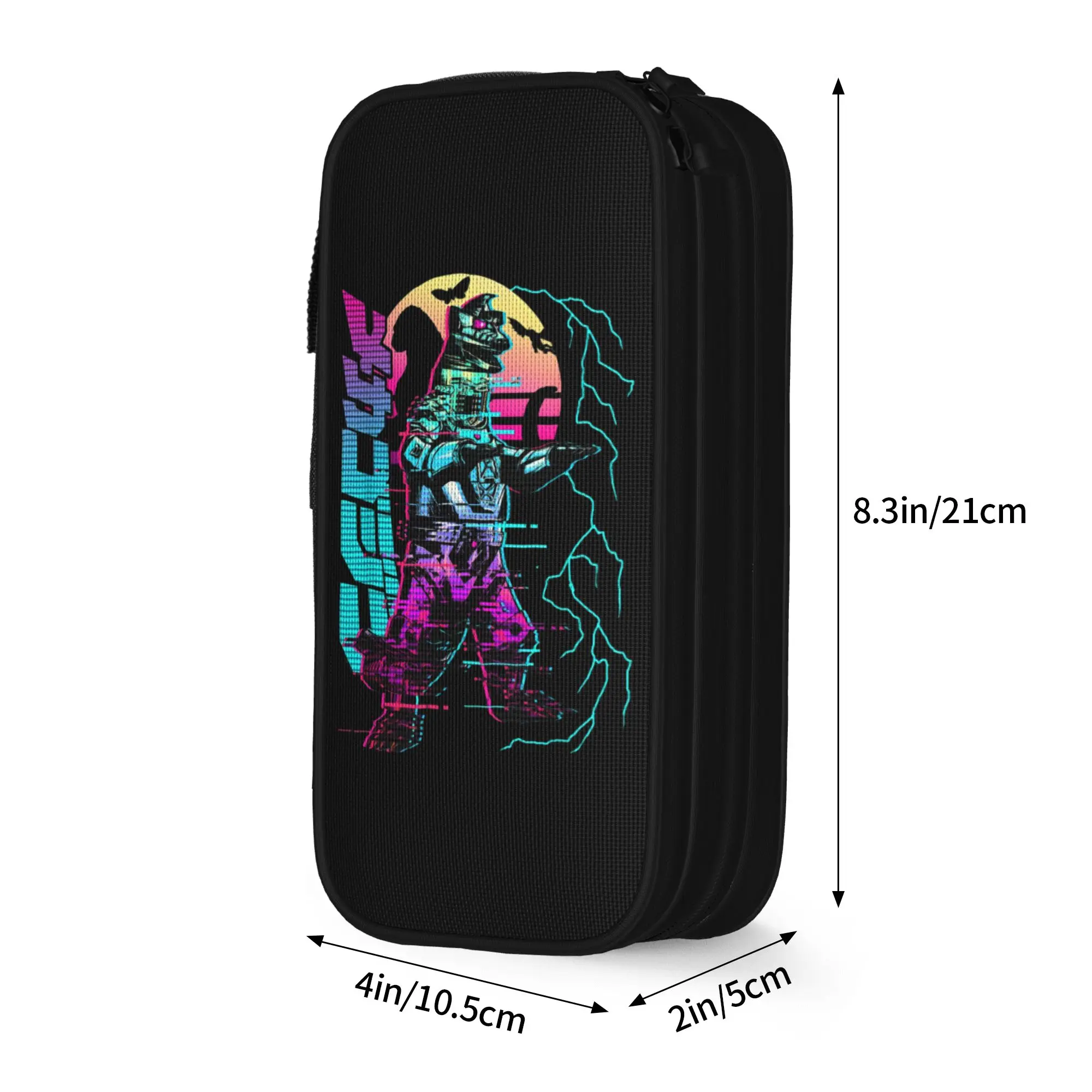 Monster G-Godzillas Pencil Case Fun  Japanese Kaiju Pen Bags Girl Boy Big Capacity Students School Zipper Pencilcases - view 3