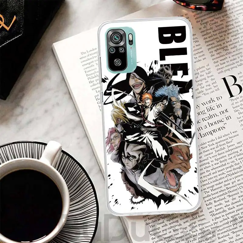 Anime Bleach Ichigo Kenpachi Cover For Xiaomi Redmi Note 13 12S 12 11 11S 10S 10 Pro Plus Phone Case 11E 11T 9 9S 8T 8 + Print C