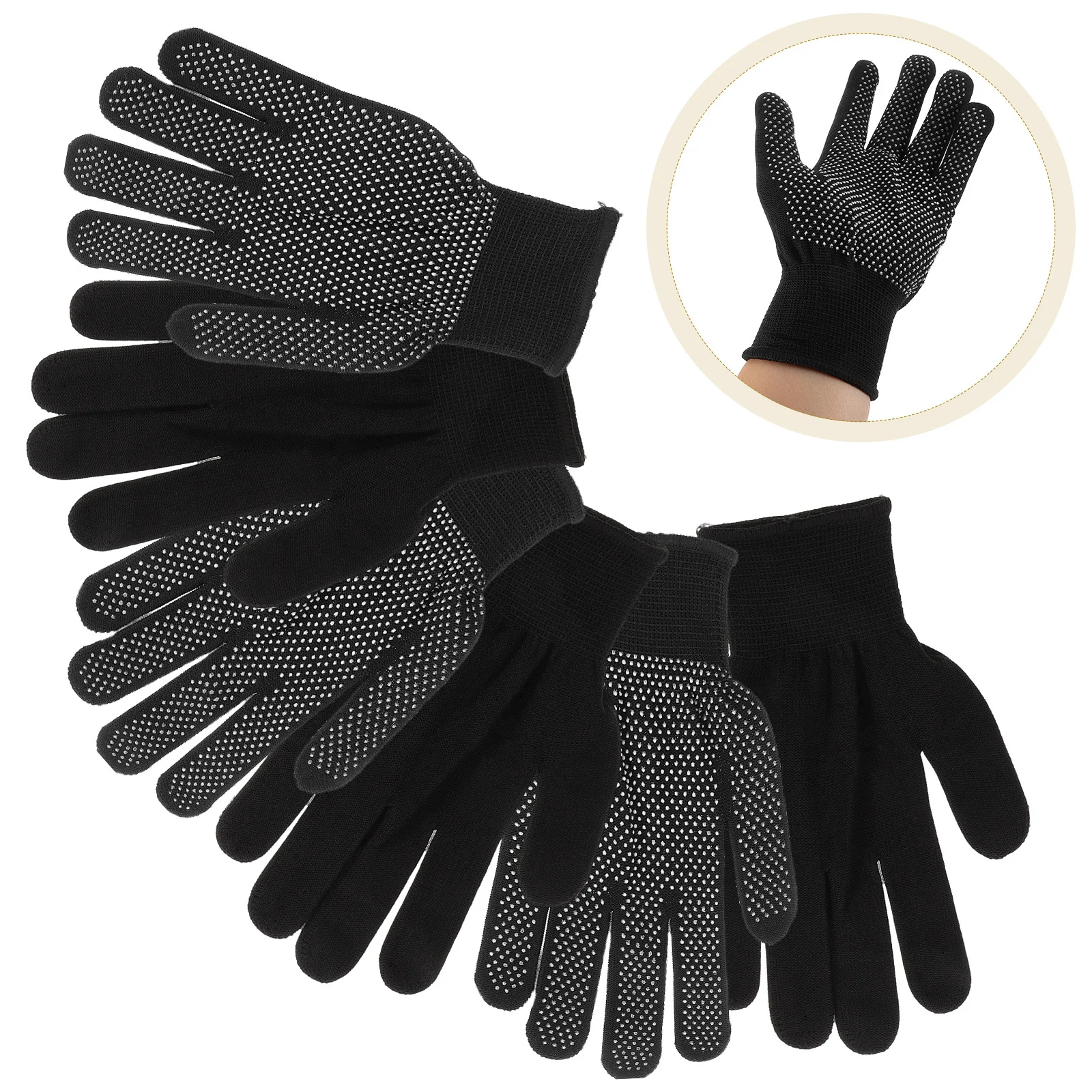 3Pairs Outdoor Gloves Breathable Nylon Non-Slip Summer Climbing Cycling Elastic Thin Fitness Work Protective Wear-Resistant