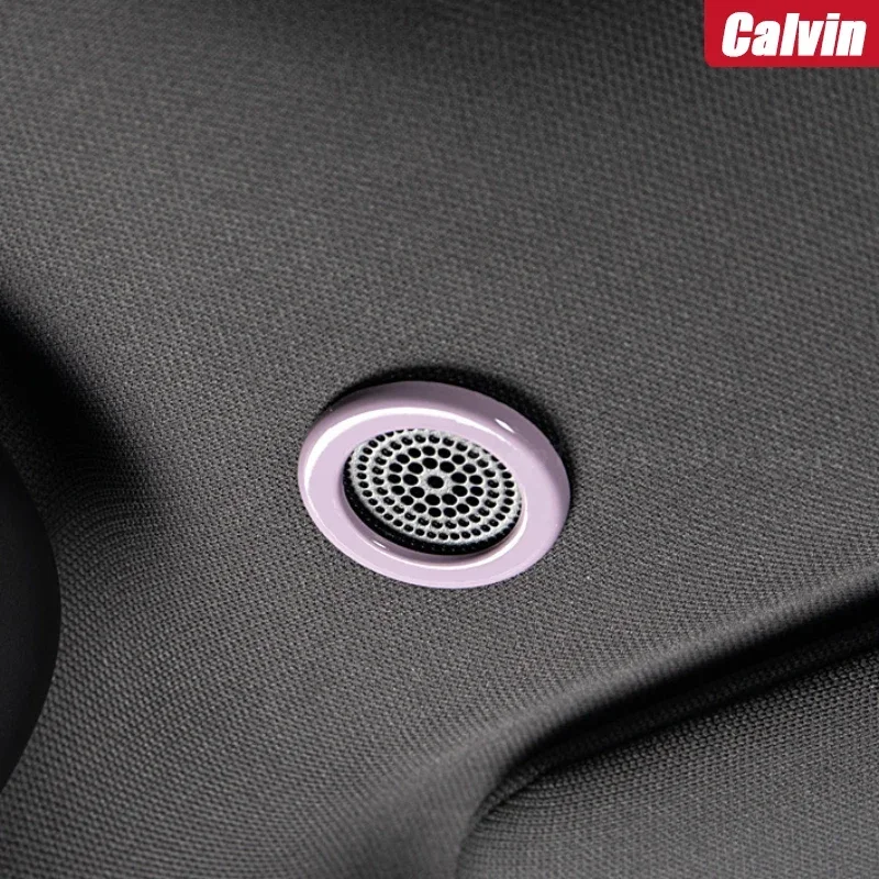 2pcs For BYD Dolphin Horn Decoration Ring Sound Sensing Color Change Cover Patch Interior Decoration Accessories Modification