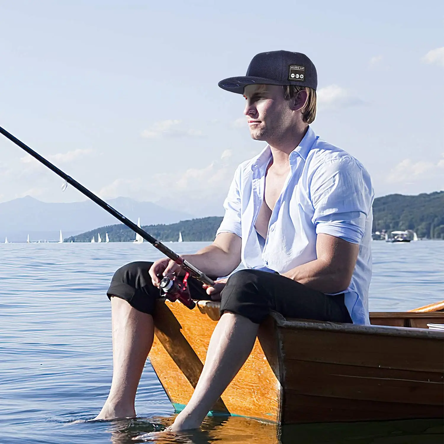 NEW Hat with Bluetooth Speaker Adjustable Bluetooth Hat Wireless Smart Speakerphone Cap for Outdoor Sport Baseball Cap with Mic