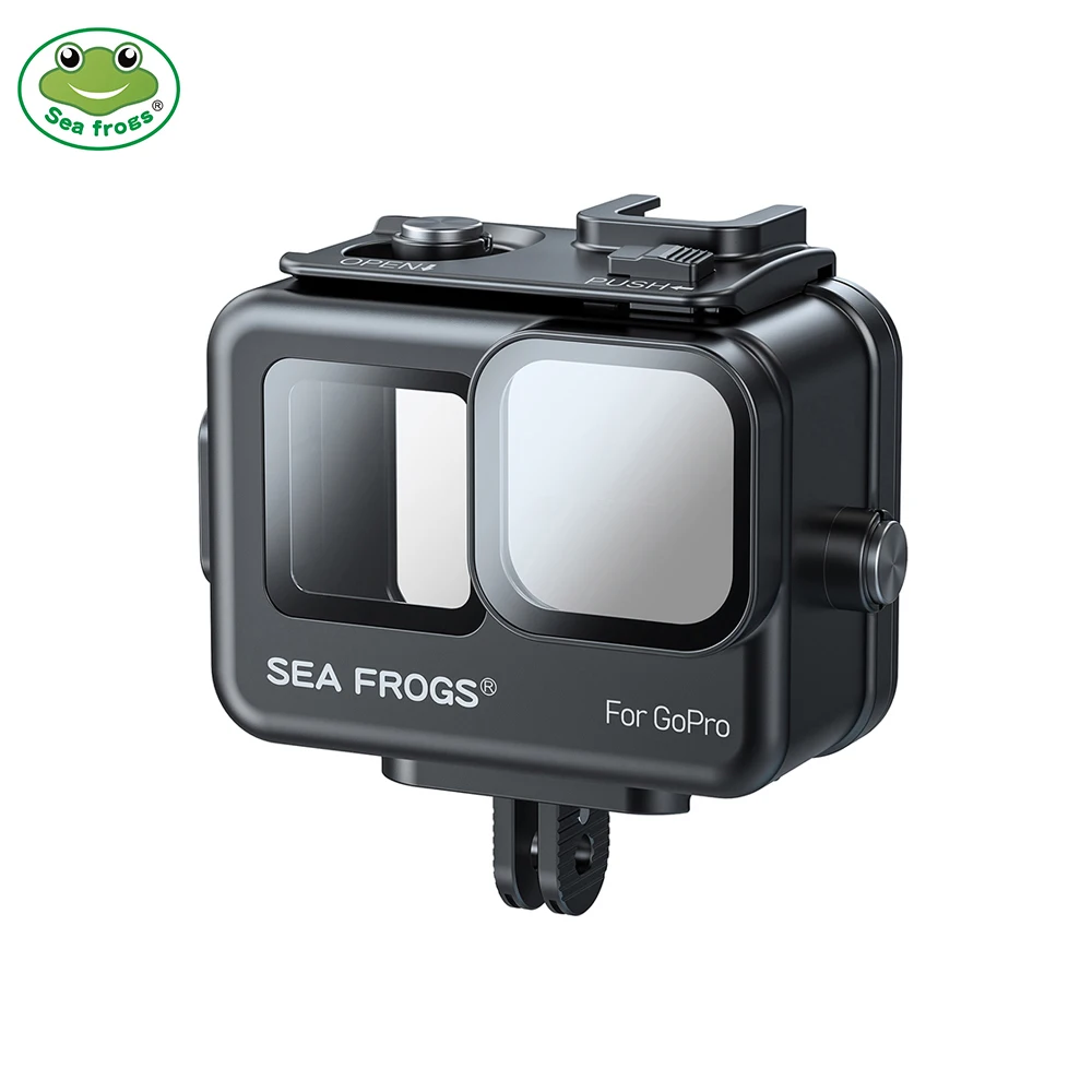 SeaFrog 60 متر سبائك الألومنيوم غلاف مقاوم للماء لـ Gopro 9 10 11 12 مع 2 حذاء بارد متوافق مع قوس الضوء 2025 #1