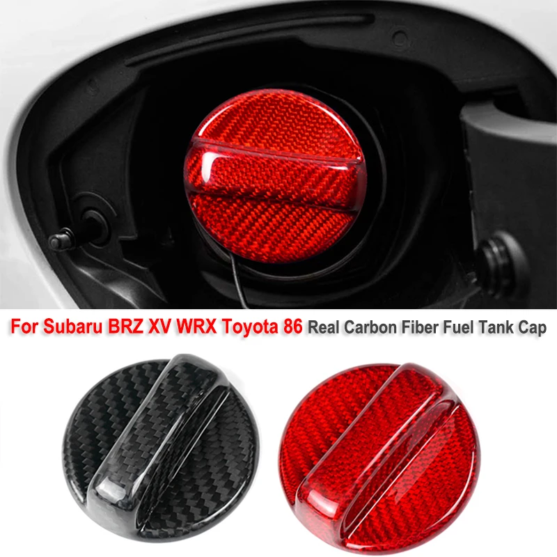 

Carbon Fiber Sticker For Subaru BRZ 2012-2023 WRX XV Fuel Tank Cap Trim for Toyota 86 Accessories Real Carbon Fiber Car Fuel Cap