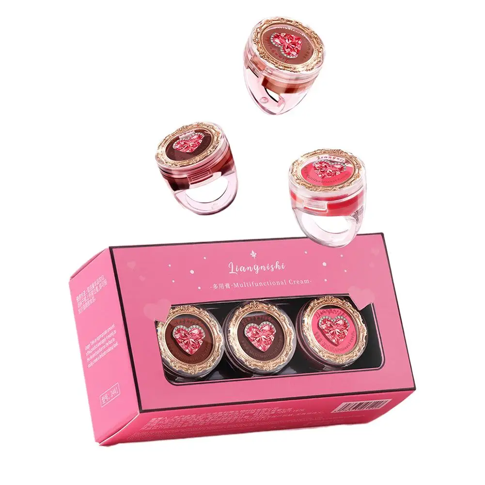 Blusher Cream Shape Matte Natural Brightening Multi-purpose Powder Blusher Eye Shadow Lip Gloss Portable Cosmetics Make Up