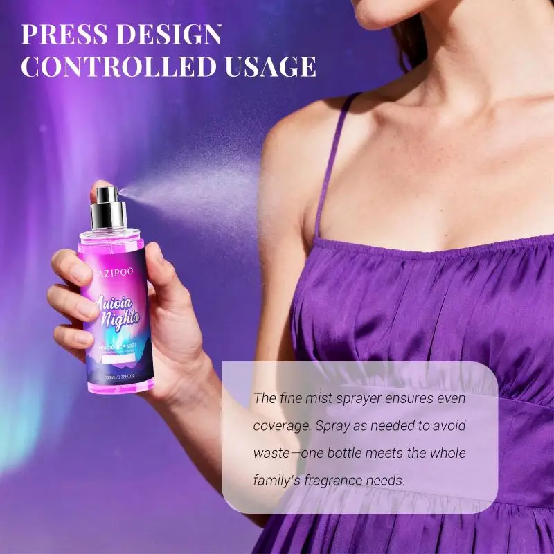 

Natural Floral Body Mist 100ml Mild Scent Long Lasting Fragrance Spray Lightweight for Women Work Gift