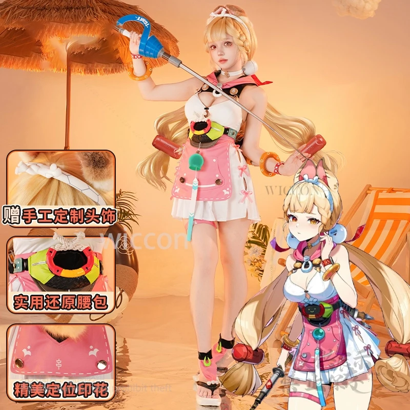 Alice Roleplay Thymefield Zenless Zone Zero Game ZZZ Cosplay Costume Sea of Thyme Clothes Cute Outfit Halloween