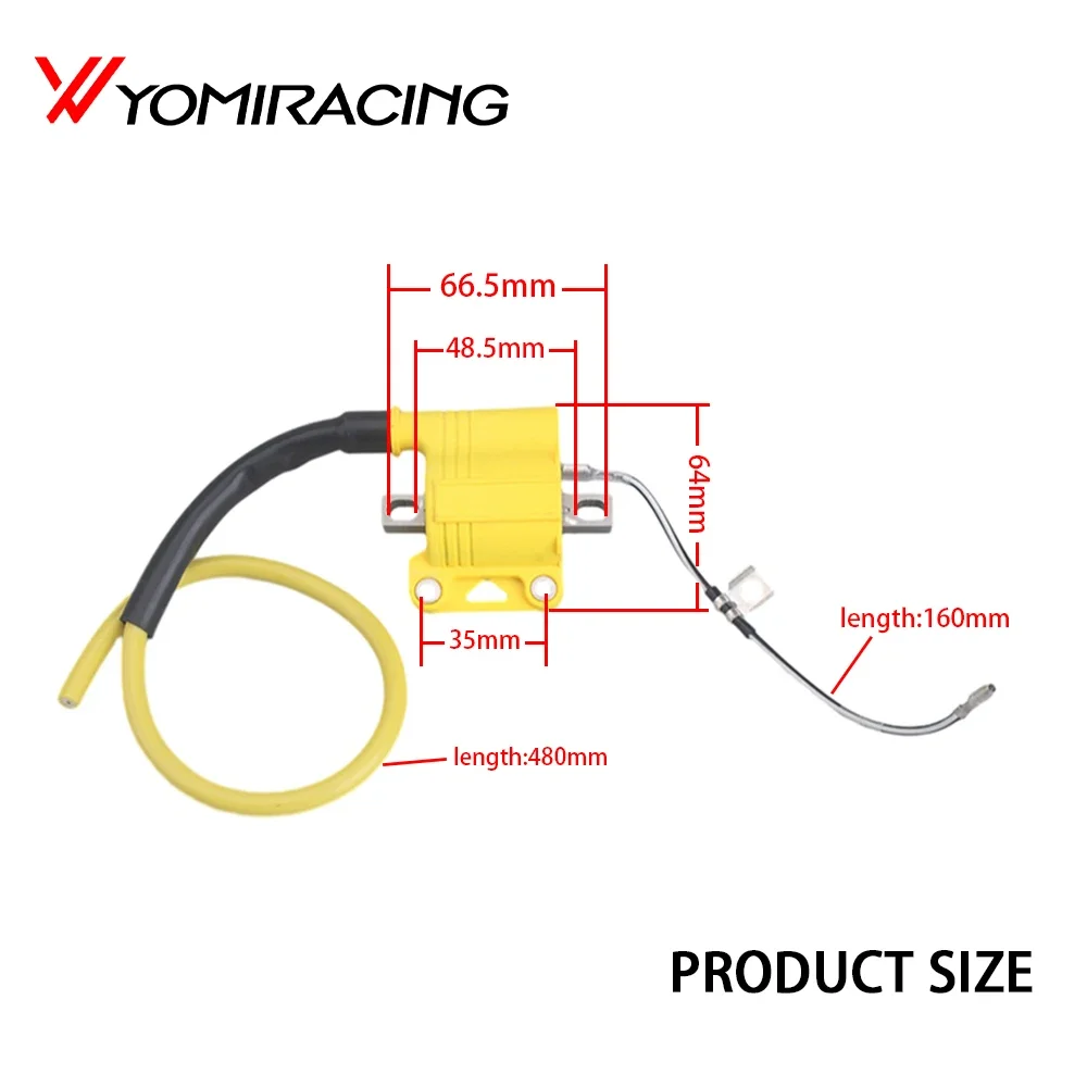 Racing Motorcycle Ignition Coil fit for 4T Engine Dirt Street Bike NC250 Off-Road Universal Four-Stroke Ignition