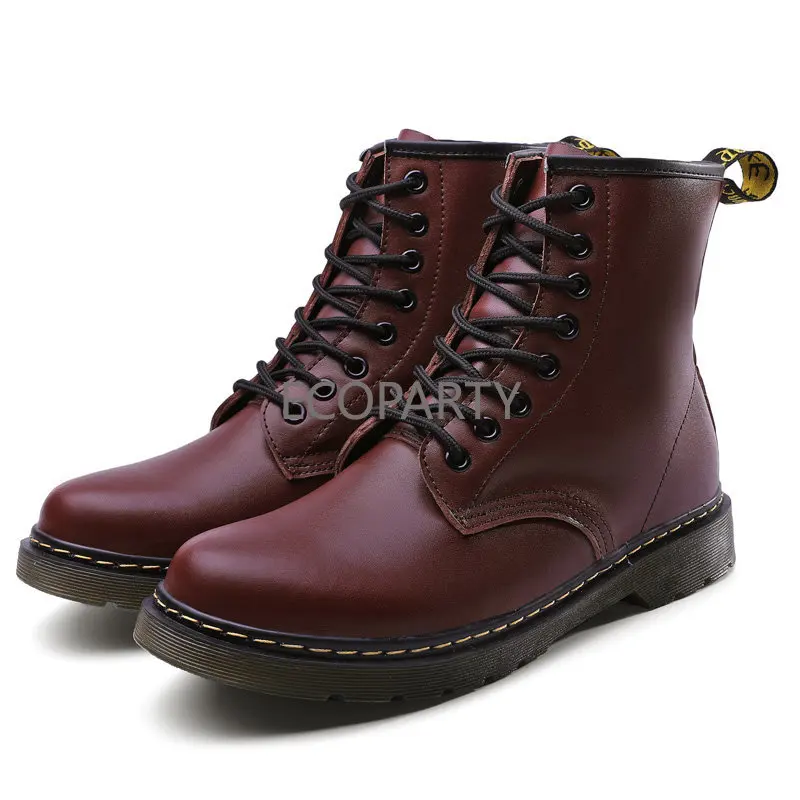 2023 stivali da uomo con plateau fondo spesso Lace Up Mens Martens Elevator autunno primavera stivali da coppia da donna scarpe vintage