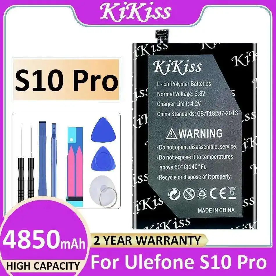 

Mobile Phone Battery For Ulefone S10 Pro 4850Mah Long Lasting