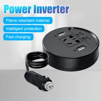 DC 12V/24V To 220V 150W Quick Charger Car Inverter USB Type C Power Inverter Adapter Converter Fast Charging Automobile Inverter