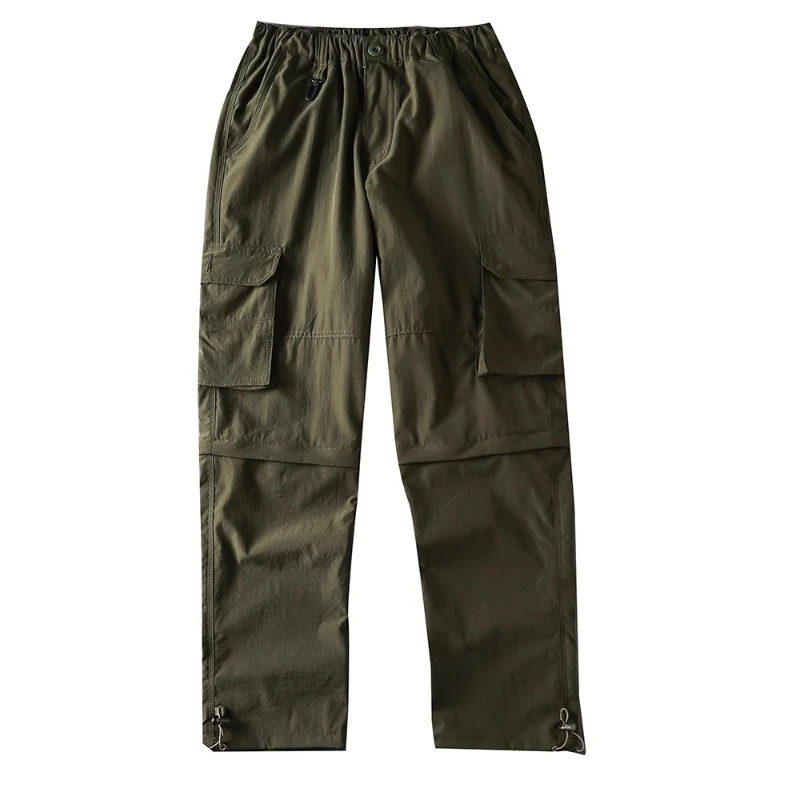 Multi pockets Work Wear Cargo Pants Detachable Shorts Spring Summer Loose Straight Casual Trousers Outdoor Hiking Climbing Pants