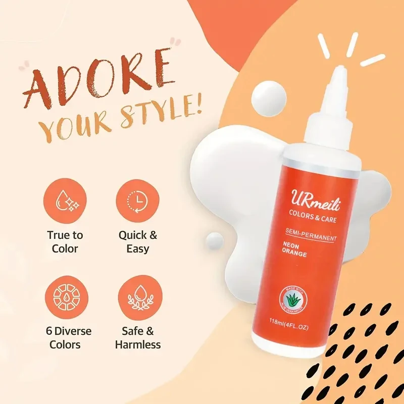 كريم لون الشعر الطبيعي منتج صبغ الشعر شبه الدائم للهالوين صالون الحلاقة الدائم كريم دي الشعر العشبي المنزلي للشعر المستعار