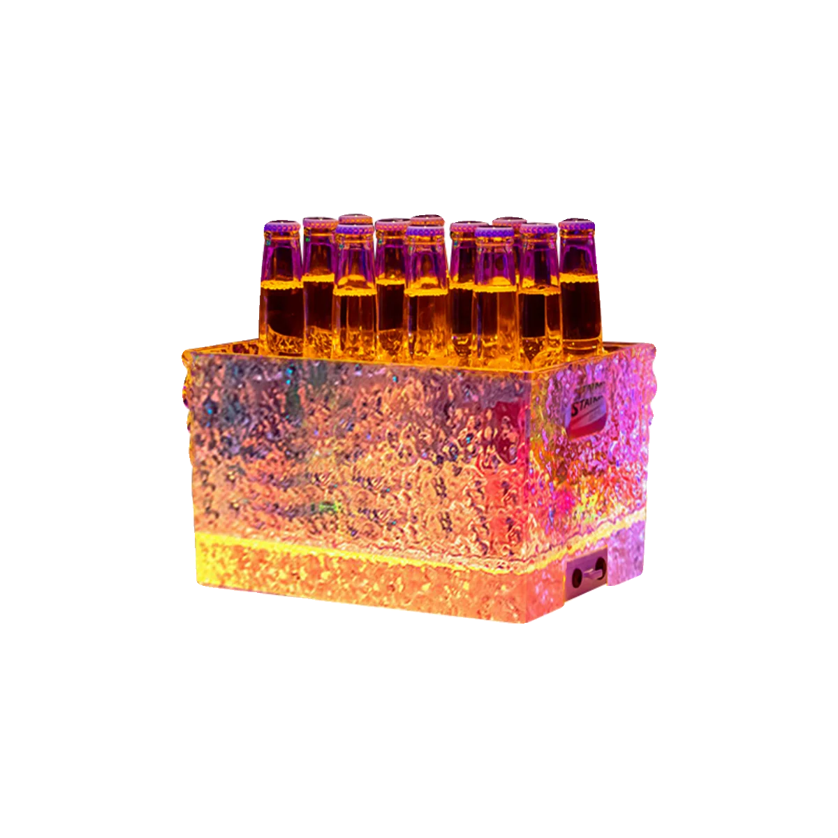 دلو ثلج كوكتيل LED لغرف KTV، حوض بيرة مضيئة، مبرد مشروبات الملهى الليلي، حاوية مشروبات متوهجة تجارية #6