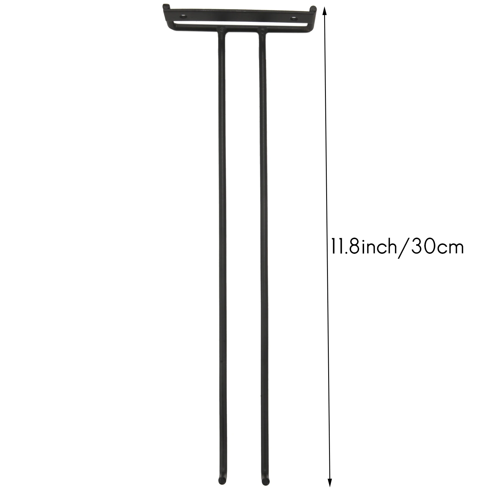 

FAAJ-5 Pcs Stemware Wine Glass Storage Rack,Wall Mountable Kitchen Storage Rack ,Black,11 Inch / 30Cm