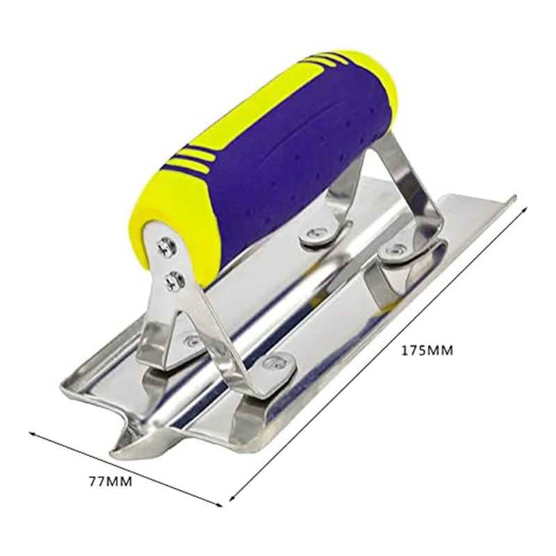 Set di strumenti per molatrice e scanalatura manuale in cemento in acciaio inossidabile Kit di finitura per cemento e stucco in gesso LYZ