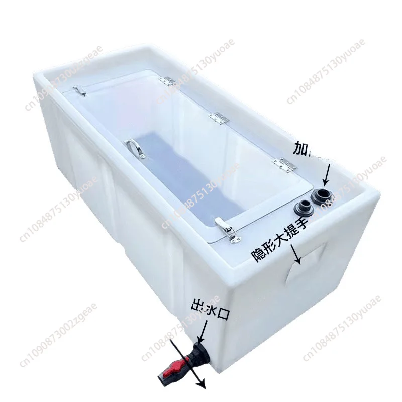 300L Portable Live Fish Box Vehicle Mounted Fish Transport Tank Outdoor Fishing Bucket With Handle Flip Cover