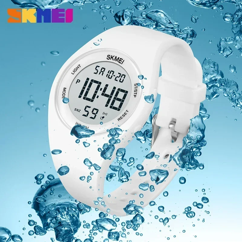 Skmei 1865 crianças à prova de choque à prova dwaterproof água contagem regressiva relógios menino menina bonito dos desenhos animados panda padrão relógio crianças esporte