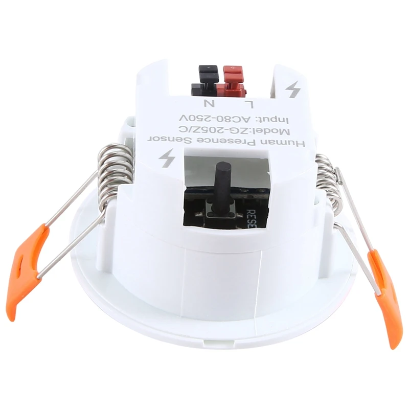 Белый граффити датчик присутствия тела Zigbee потолок 5,8G радар присутствия тела Датчик граффити датчик 1 комплект