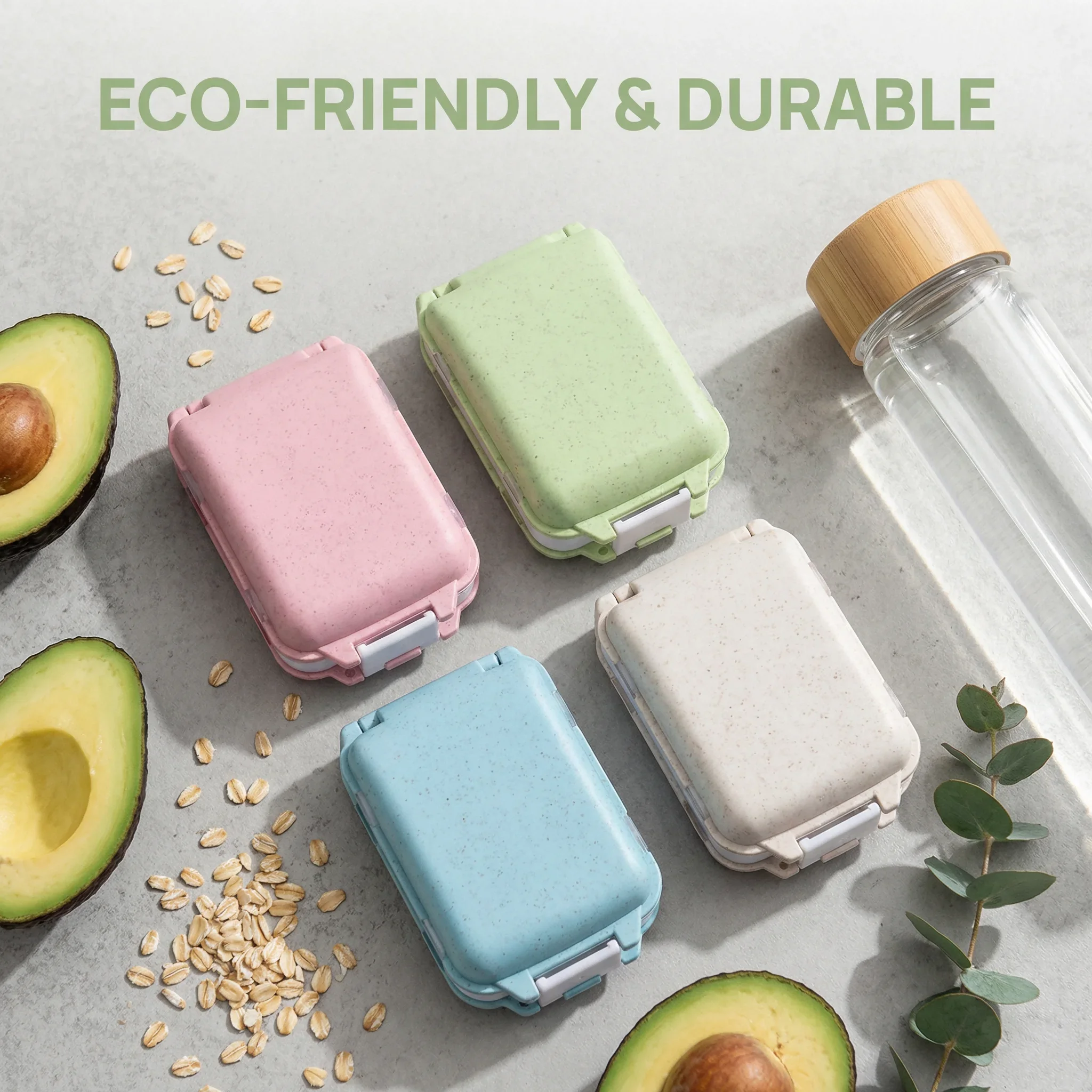 

Еженедельный органайзер для таблеток на 8 отделений, портативный контейнер для хранения лекарств, дорожный футляр для таблеток, диспенсер для медикаментов, 1 шт.