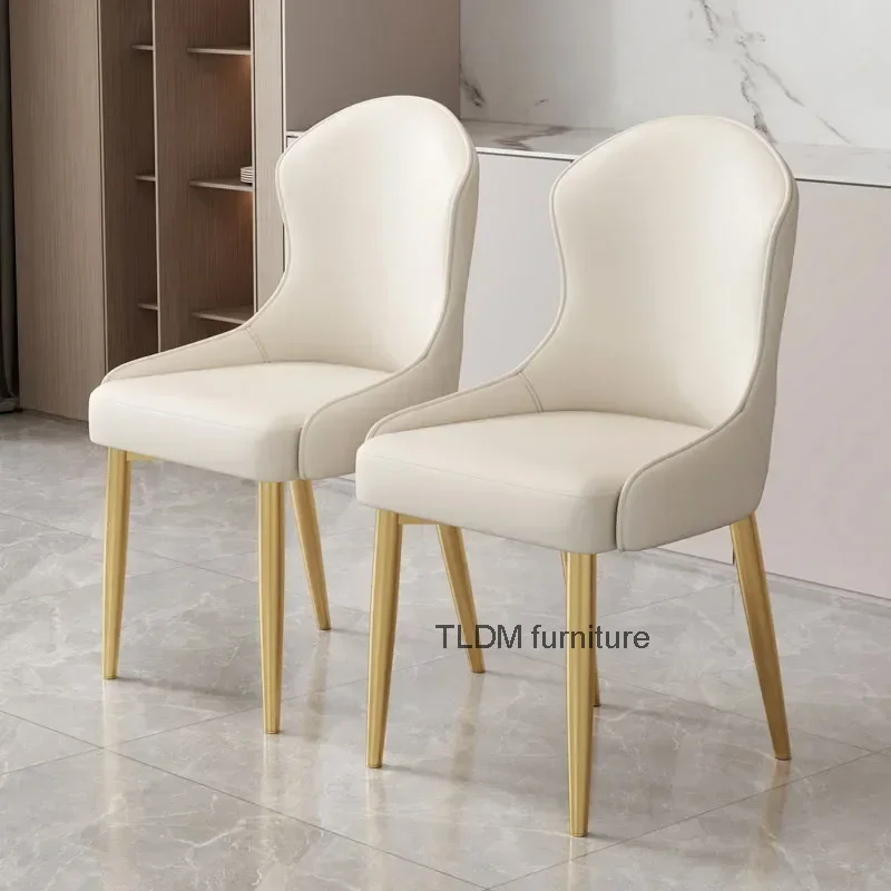 

Beautiful European Dining Chairs Modern Trendy Kitchen Nordic Dining Chairs Upholstered Luxury Sillas De Comedor Home Furniture