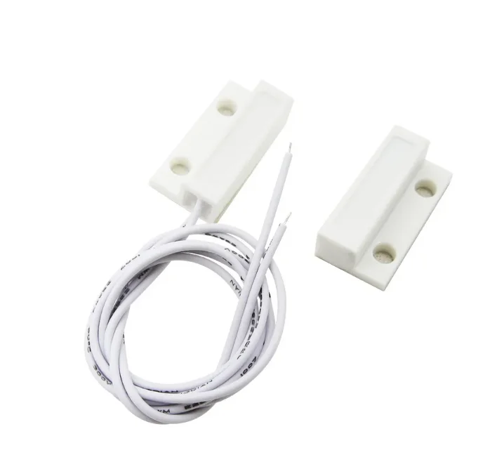 HAILANGNIAO 5Pair MC-38 Wired Door Window Sensor Magnetic Switch for Home Alarm normally Closed NC for Sensor together