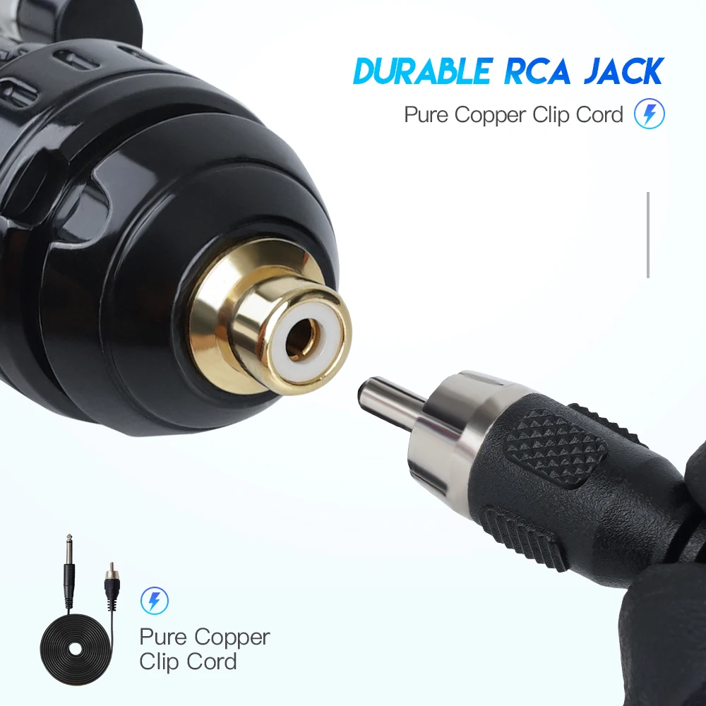 Powerful Double Spring Tattoo Rotary Machine Coreless Motor RCA Permanent Makeup Accessories