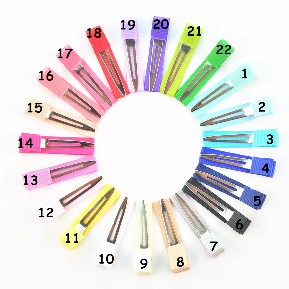 

Оптовая продажа, ручная работа, половина упаковки 4,5 см, ребристые заколки для волос, аксессуары для головных уборов «сделай сам», детский зажим в виде утконоса, 22 цвета, оптовая продажа, 800 шт.