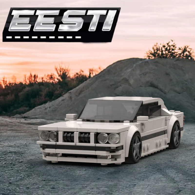 338 قطعة MOC BMWedd سيدان أبيض أسود مدينة أبطال نموذج بناء هدية الكريسماس كتل لعبة العمارة لتقوم بها بنفسك فكرة الطوب عيد ميلاد #2