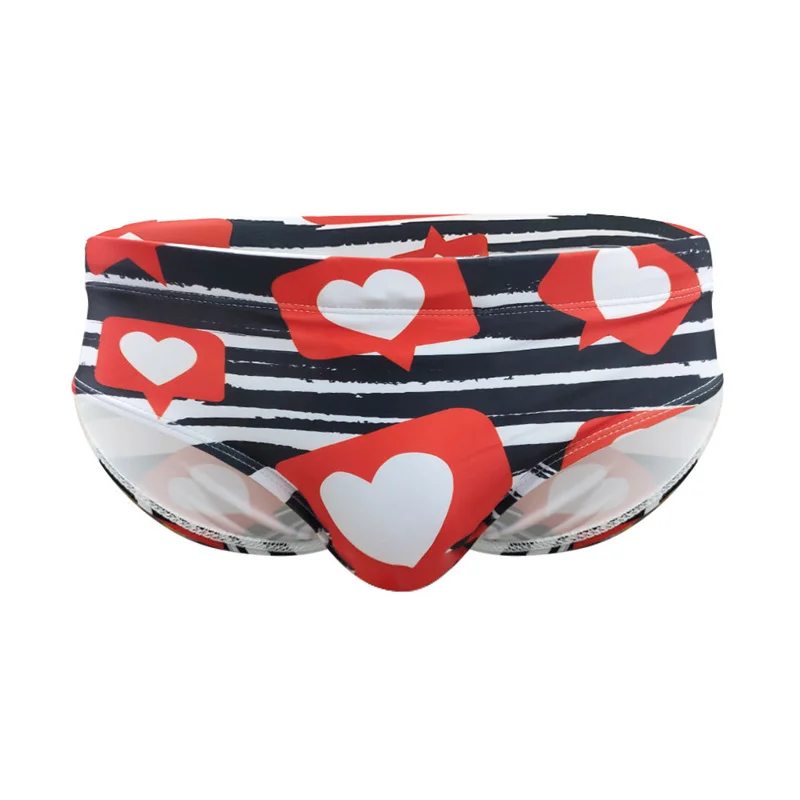 Men's Briefs Underwear Bathing Trunks Swimming Briefs with Cup Quick Dry Close-fitting Beachwear Swim Underpants