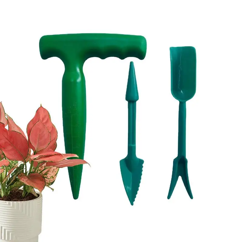 Adjustable Plant Seed Sower Planter Tools Perforator Seeder Fleshy Plants Cutter Garden Gadget Hand Seeder Soil Punching set