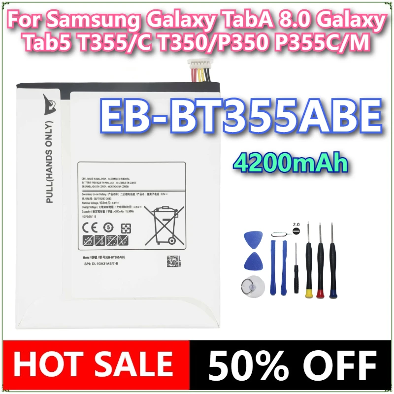 

Brand New Tablet EB-BT355ABE Battery For Samsung Galaxy TabA 8.0 Galaxy Tab5 T355/C T350/P350 P355C/M +tools
