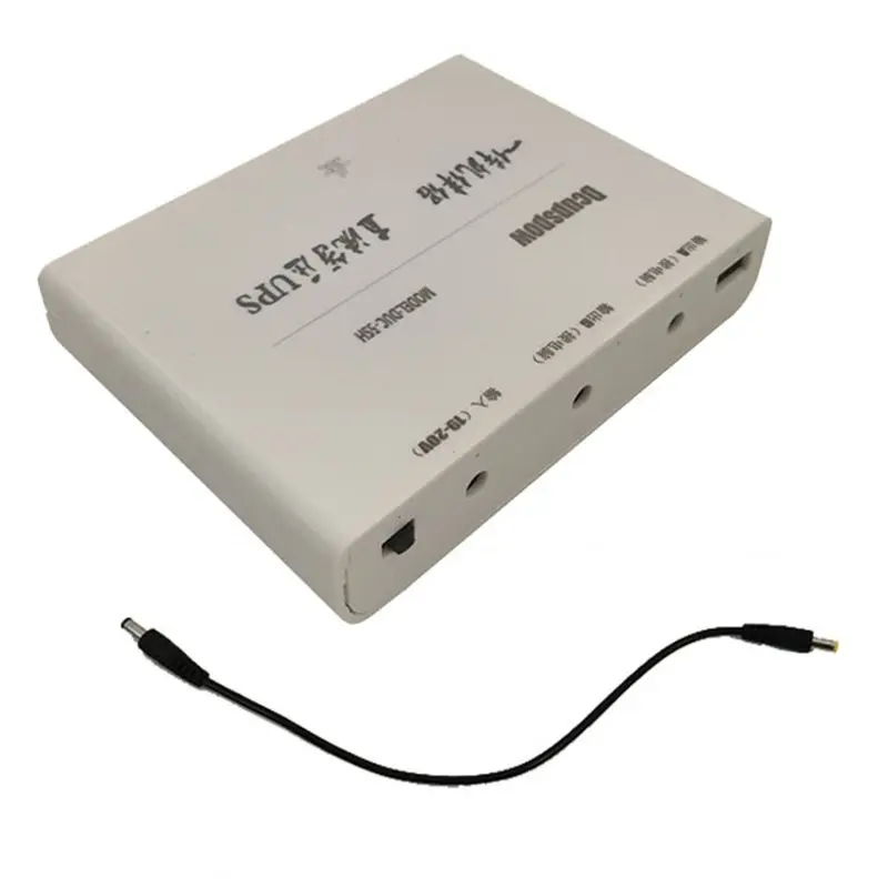 PORK-Emergency DC UPS Power Supply 19V/20V 5X18650 Battery Backup For AIO PC / Mini Computer Safe & Portable Use