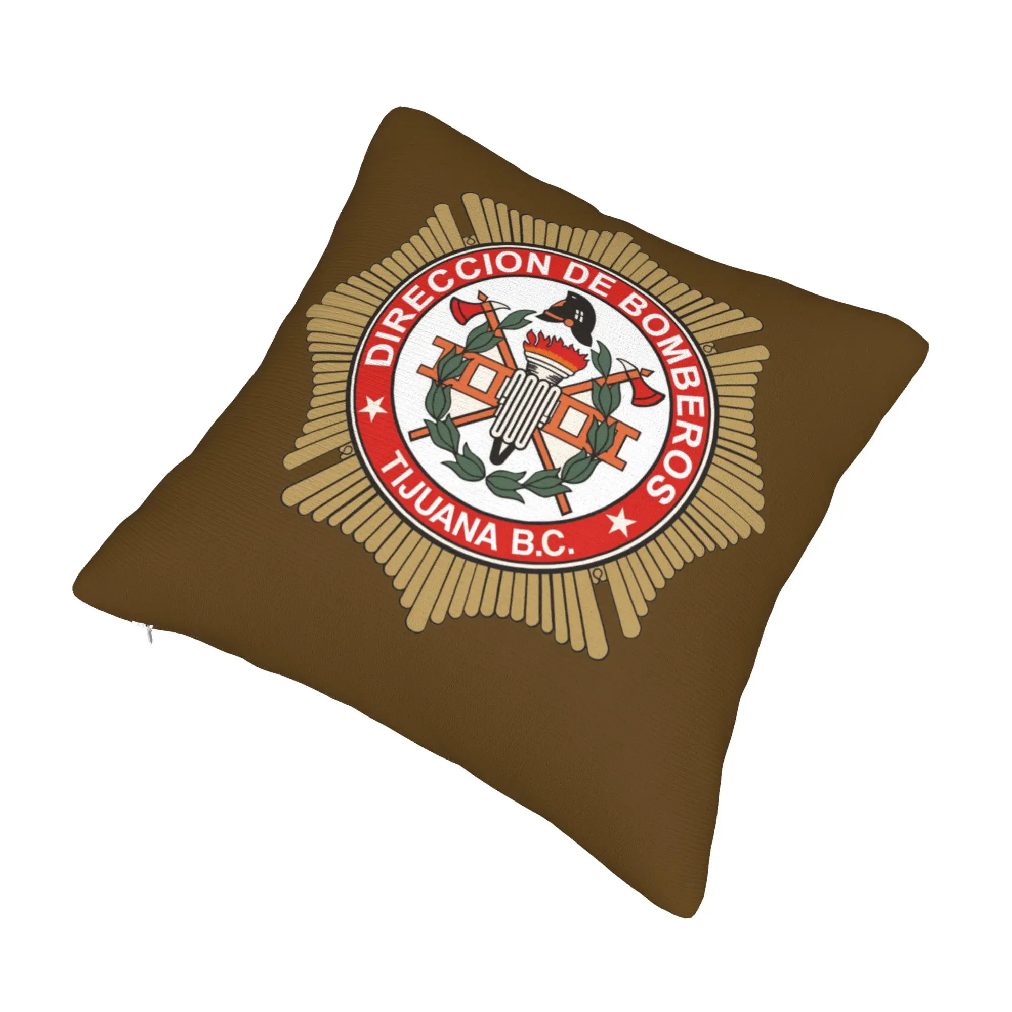Nordic Style Bomberos Firefighter Cushion Cover 40x40cm Soft Fireman Fire Rescue Throw Pillow Case for Sofa Square Pillowcase