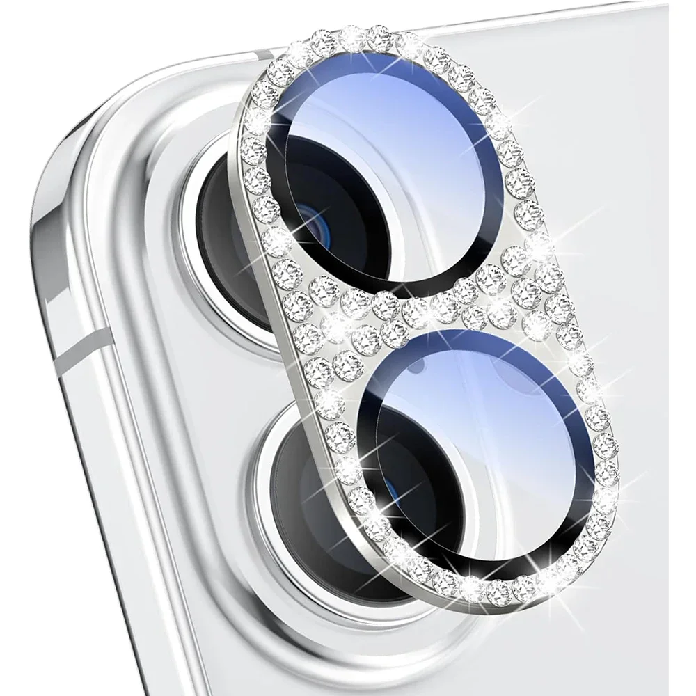 Glitter Diamond Camera Lens Protector Cover For IPhone 16 Pro Max 15 Plus 14 13 Mini 12 11 16Pro 16Plus Protection Accessories