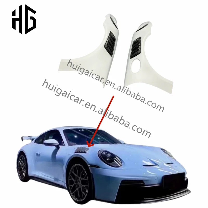 

Modified Accessories Half of Carbon Fiber Side Fenders Body Parts for Porsche Carrera 911 992 Upgrade Topcar Style Car Fenders
