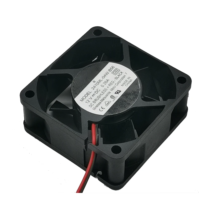 Fã variável novo do inversor da velocidade de nmb 2410ml-04w-b56 12v 0.26a 6025 6cm pwm