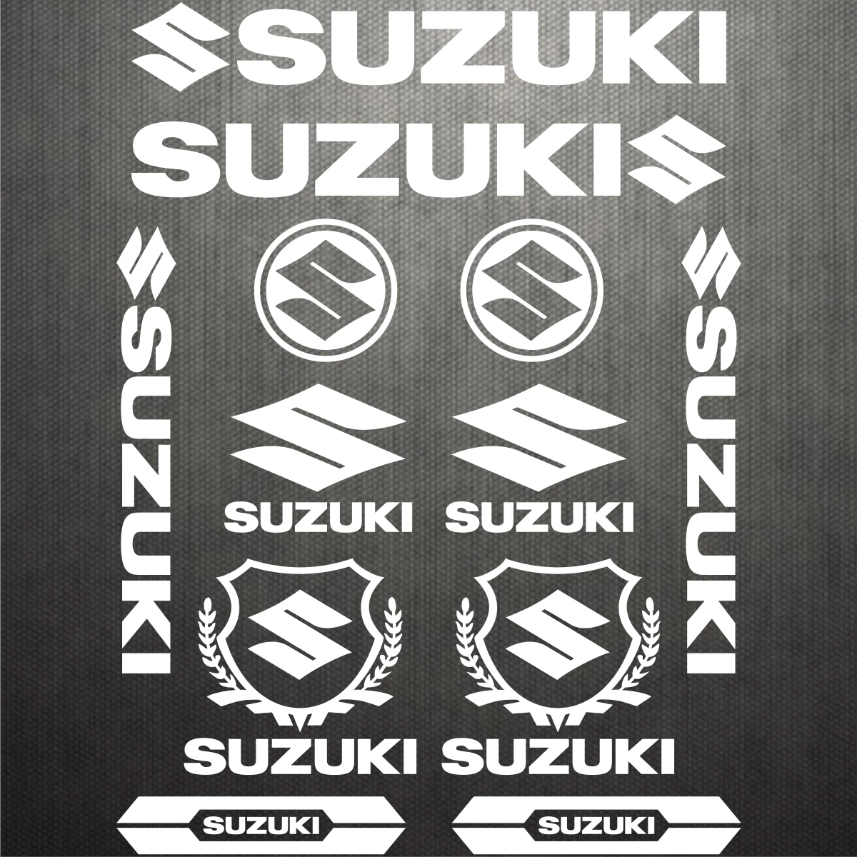 Suzuki Stickers Logo Motorcycle Tank Helmet Emblem Decals