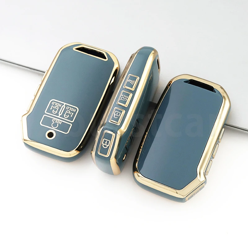 TPU Shell Fob For Kia Carnival 2021 2022 Sedona Carnival KA4 EX SX LX Fiesta 2023 Car Remote Key Case Cover Keyless Accessories