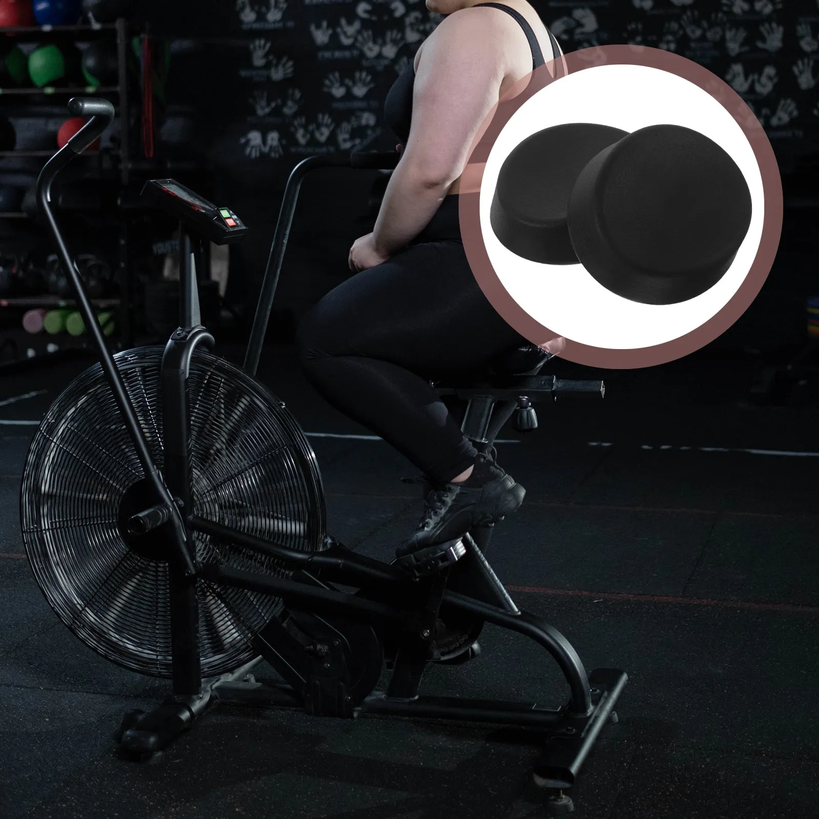 2Pcs Spinning Bike Handlebar Elbow Cushion Armrest Pad Ergonomic Hard Material for Indoor Cycling Fitness Workouts Stationary