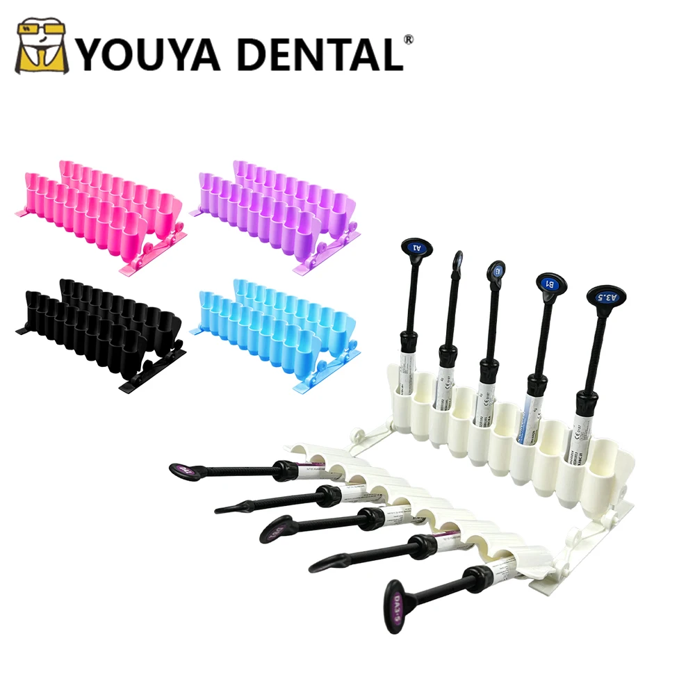 

Dental Storage Supplies Plastic Resin Composite Storage Holder for Composite Syringes Organizer for Dentist Lab