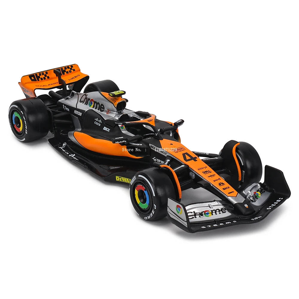 Bburago 1:43 NEW 2023 McLaren F1 Team MCL60 4# Lando Norris 81# Oscar Piastri Formula One Alloy Super Toy Die cast car model